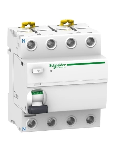 Schneider A9R41425 İıd - Toprak Kaçağı Koruma - 4P - 25A - 30Ma - Ac Tip ürün görseli 1