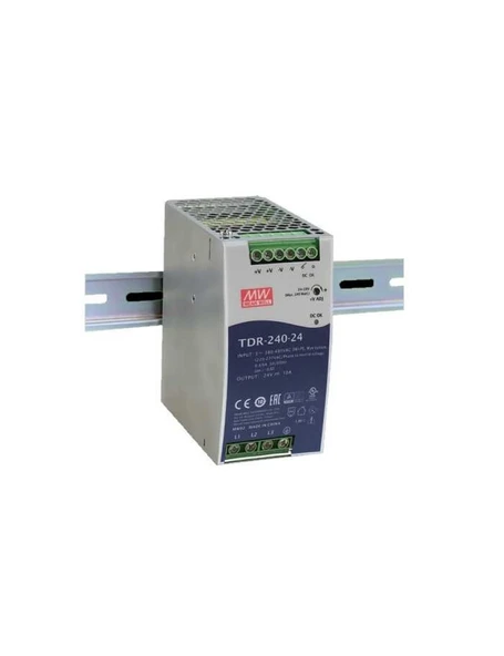Meanwell TDR-240-24, 24VDC 10.0A Trifaze Güç Kaynağı, MeanWell ürün görseli 1