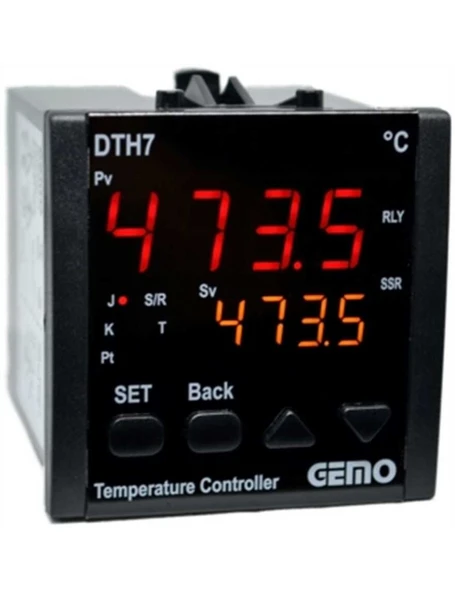 Gemo DTH7-24V Ekonomik Seri "Auto-tune PID" Sıcaklık Kontrol Cihazı ürün görseli 1