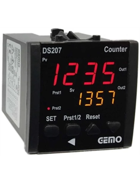 Gemo DS207-230VAC 4 Haneli Sayıcı ürün görseli 1