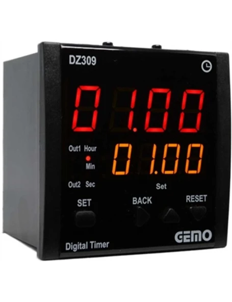 Gemo DZ309-230VAC Çok Fonksiyonlu Zaman Rölesi ürün görseli 1