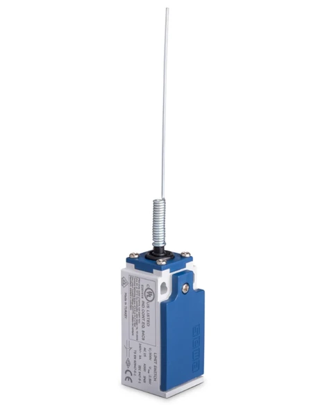 Emas L5K13SOM101 L5 Plastik Gövde 2 mm Sivri Metal Uç Metal Yay Kol Ani Hareketli 1NO+1NC Sınır Şalter ürün görseli 1