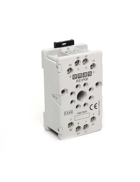 Emas RS1P08G1 RS1 8 Pin Gri Röle Soketi ürün görseli 1
