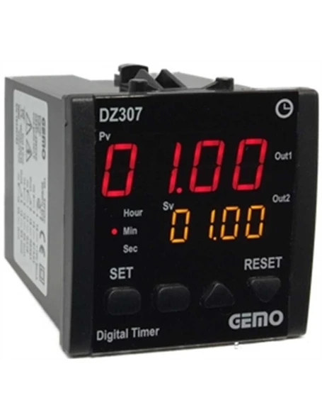 Gemo DZ307-230VAC Çok Fonksiyonlu Zaman Rölesi ürün görseli 1