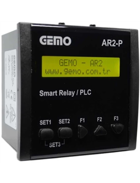Gemo AR2-P-24VDC-10D2A-RTC Panel Tipi "Ladder Logic" ile Programlanabilir Akıllı Röle / PLC ürün görseli 1