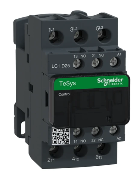 Schneider LC1D25M7 TeSys D 25 A 11 kW 220V AC Kontaktör 3 Kutuplu 1NO+1NC AC-3 ürün görseli 1