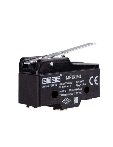 Emas MN1KIM1 Metal Kısa Kollu 1CO MN1 Serisi Plastik Mini Switch ürün görseli 1