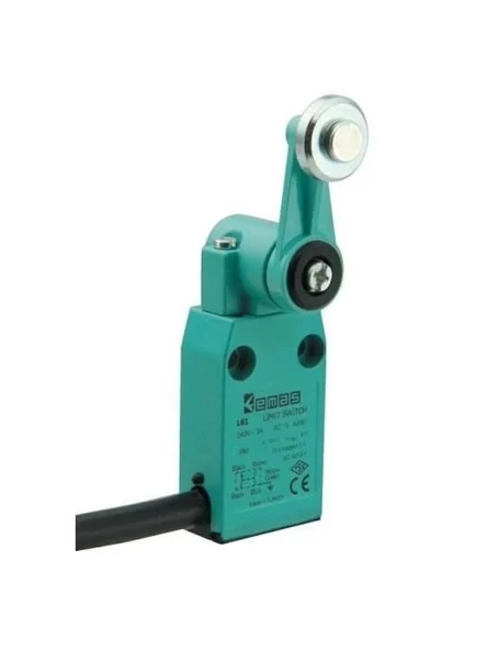 Emas L61K13MEM121 L61 Metal Gövde 18 mm Metal Kollu Makara Ani Hareketli 1NO+1NC Sınır Şalter ürün görseli 1