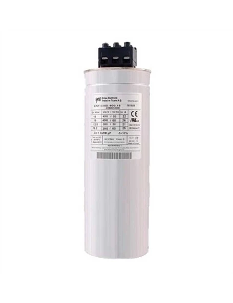 Entes M5024 ENT.CXD.H-400-20 Trifaze Kondansatör 400VAC 20kVar 90x255mm ürün görseli 1
