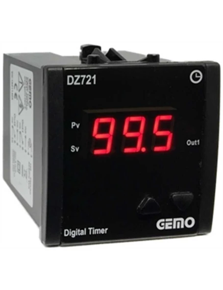 Gemo DZ721-230VAC Temel Fonksiyonlu Zaman Rölesi ürün görseli 1