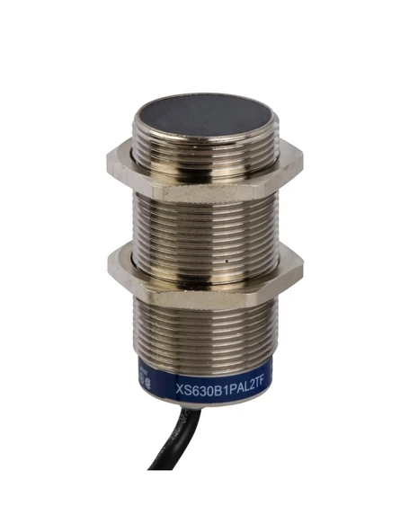 TELEMECANIQUE XS630B1NAL2 Endüktif Sensör XS6 M30 - U62mm - Pirinç - Sn15mm - 12..48VDC - Kablo 2m ürün görseli 1