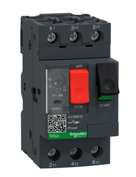 Schneider GV2ME20 Motor Koruma Şalteri 13-18A ürün görseli 1
