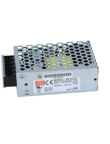 Mean Well RS-25-24  24V DC 1.1A 25W Güç Kaynağı ürün görseli 1