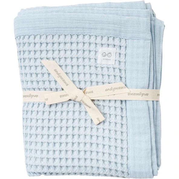 Andywawa Ac25887 100x120 Pike Home Bebek Battaniye Blue ürün görseli 1