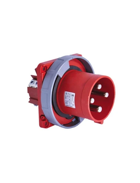 Tp Electric 3137-320-1600 4X125A Düz Makine Fişi 120X120 Vidalı IP67 ürün görseli 1