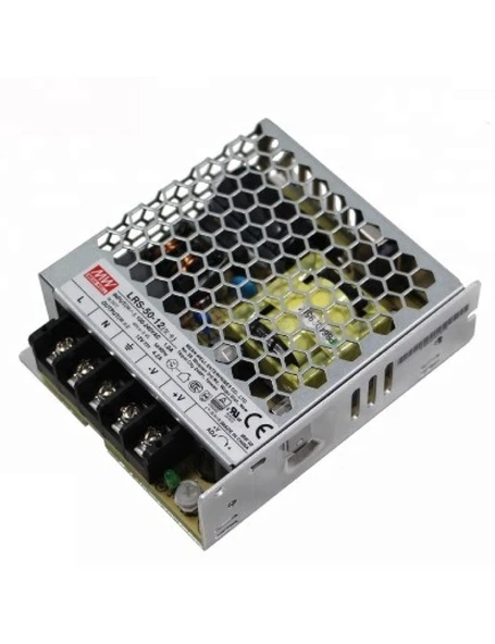 Mean Well LRS-050-12   12VDC 4.2A 50W Güç Kaynağı ürün görseli 1