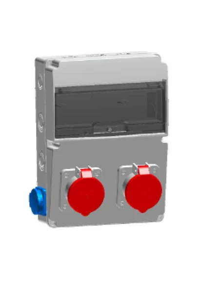 Tp Electric 3325-002-4400-PP Kombinasyon Kutusu Kutusu Standart Tip Makine Prizi 3X25A x2 Ön + Pano Prizi 1X16A x2 Yan IP44 ürün görseli 1