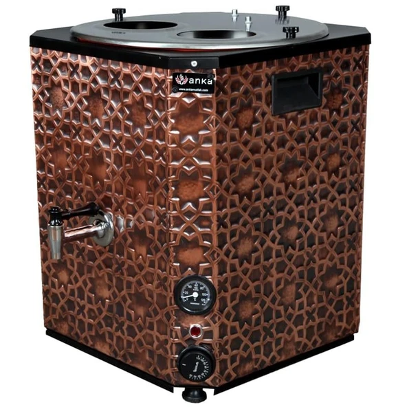 Anka Yeni Nesil Çay Makinesi 2 Demlikli 25 Litre Bakır ürün görseli 1
