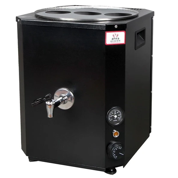 Anka Yeni Nesil Çay Makinası 3 Demlikli 35 Litre Siyah ürün görseli 1