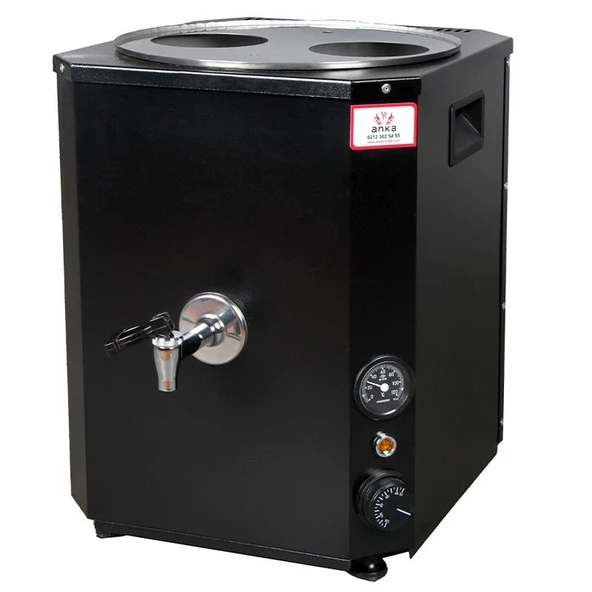 Anka Yeni Nesil Çay Makinası 2 Demlikli 25 Litre Siyah ürün görseli 1