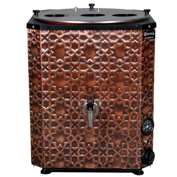 Anka Yeni Nesil Çay Makinesi 3 Demlikli 35 Litre Bakır ürün görseli 1