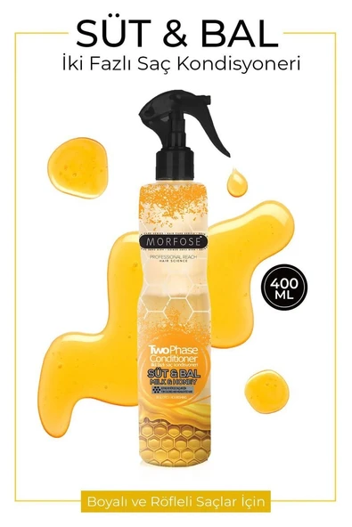 Çift Fazlı Süt & Bal Kondisyoner Fön Suyu 400 ML - mrfs ürün görseli 1