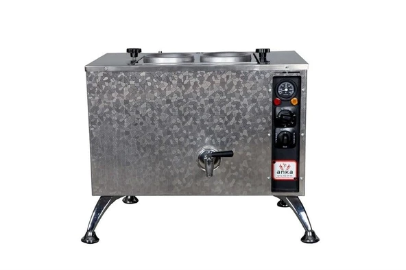 Anka Pro Elektrikli Full Otomatik Çay Kazanı 2 Demlikli 20 Litre Paslanmaz ürün görseli 1