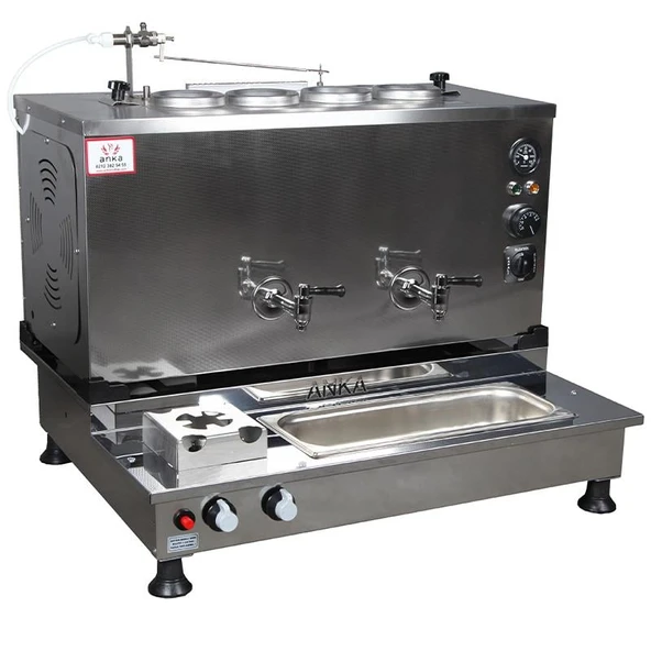Anka Pro Plus Otomatik Çay Kazanı 4 Demlikli 40 Litre Inox Elektrikli Tüplü ürün görseli 1