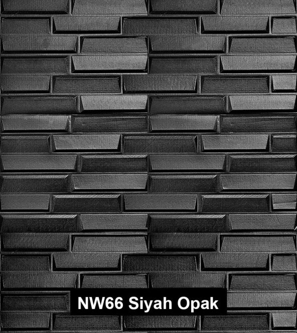 Renkli Duvarlar NW66 Siyah Opak Arkası Yapışkanlı Esnek Silinebilir Duvar Paneli Duvar Kağıdı ürün görseli 1