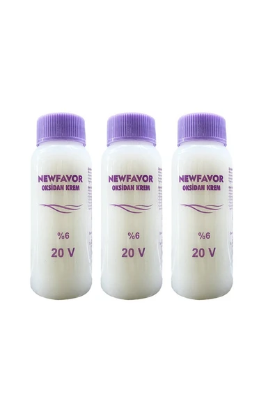 3 Adet Oksidan Krem Saç Boya Sıvısı 6'lık 20 volüme 60 ml ürün görseli 1