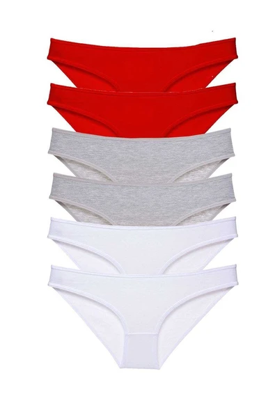 6 adet Süper Eko Set Likralı Kadın Slip Külot 548 ürün görseli 1
