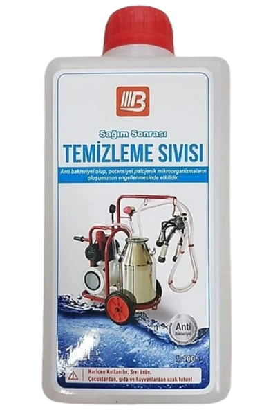 Bartech Süt Sağım Makinesi Temizlik Dezenfektanı 1 Litre 2 Adet ürün görseli 1