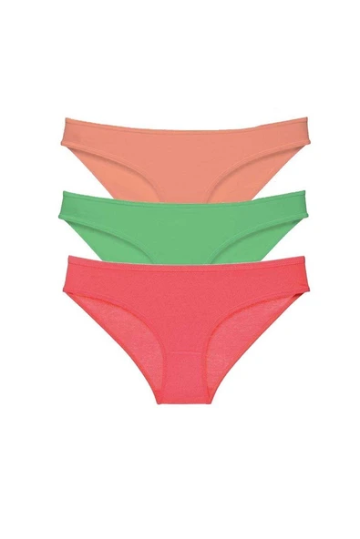 3 adet Süper Eko Set Likralı Kadın Slip Külot 543 ürün görseli 1
