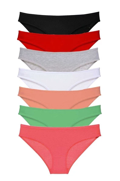 7 adet Süper Eko Set Likralı Kadın Slip Külot Set 6 ürün görseli 1