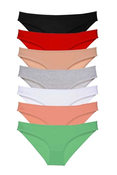 7 adet Süper Eko Set Likralı Kadın Slip Külot Set 1 ürün görseli 1