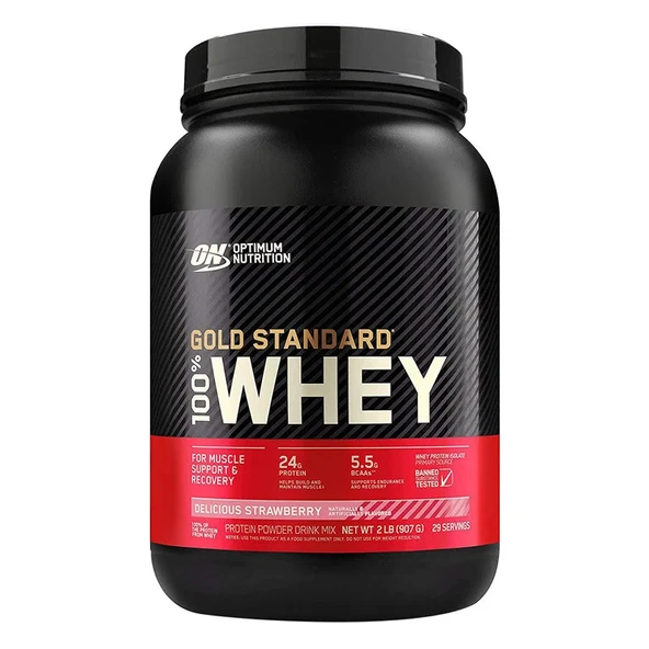 Optimum Nutrition Gold Standard Whey Protein Tozu 908 gr - AROMA SEÇENEKLİ - AYNI GÜN KARGODA ürün görseli 1