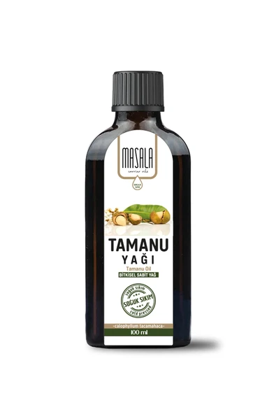 Tamanu Yağı 100 ml – Soğuk Pres – %100 Saf ve Doğal – Calophyllum Tacmahaca Oil ürün görseli 1