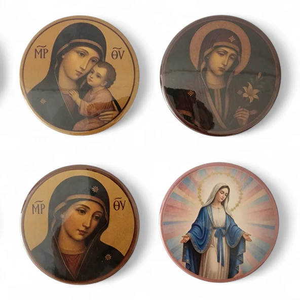 Meryem Ana Magnet 2.Set - 4'lü Meryem Ana Magnet ürün görseli 1