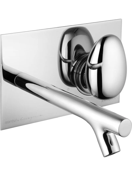 VitrA İstanbul A42231 Ankastre Lavabo Bataryası, Uzun, Sıva Üstü, Krom ürün görseli 1