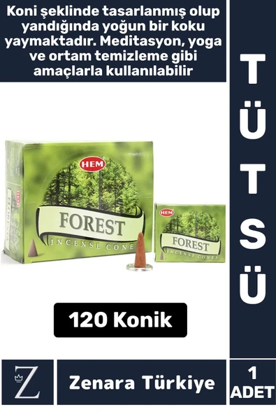 Rahatlama Arınma Dinginlik Meditasyon Yoga Chakra Pozitif Enerji Hoş Kokulu KONİK TÜTSÜ 120 Adet ürün görseli 1
