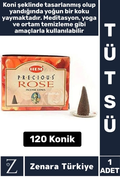 Rahatlama Arınma Dinginlik Meditasyon Yoga Chakra Pozitif Enerji Hoş Kokulu KONİK TÜTSÜ 120 Adet ürün görseli 1