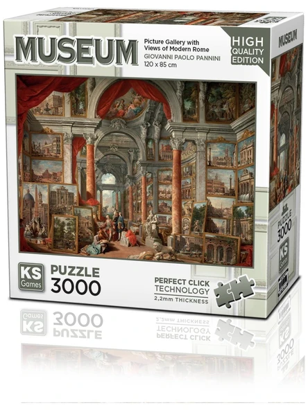 KS Games Picture Gallery With Views Of Modern Rome 3000 Parça Puzzle ürün görseli 1