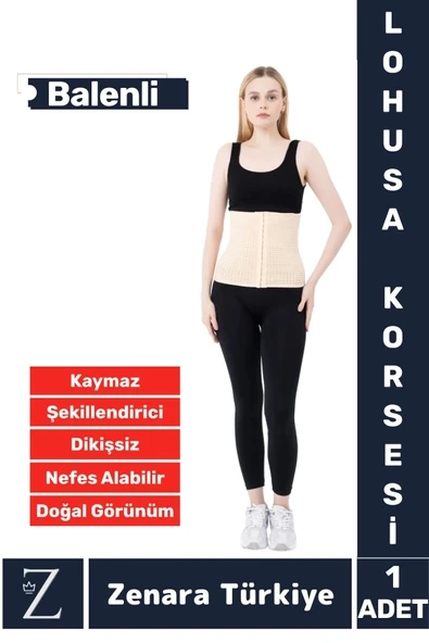 Özel Üretim Vücut Şekillendiren Beden Küçülten Toparlayan Doğum Sonrası Balenli Lohusa Korsesi ürün görseli 1