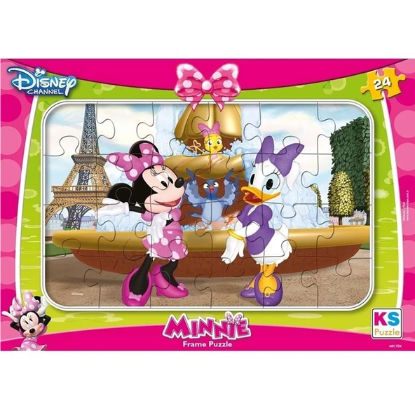 Ks Games Puzzle 24 Parça Minnie Mouse Frame Puzzle ürün görseli 1