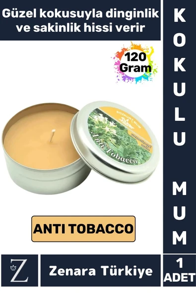 Özel Metal Kutu Arınma Huzur Meditasyon Yoga Esans Sakinlik Veren Dekoratif Oda Kokusu Mum 120 Gram ürün görseli 1