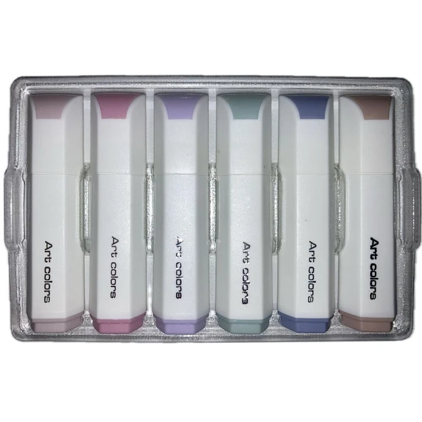 Bafix Fosforlu Kalem Mini Cautıon 6 Renk Blister ürün görseli 1