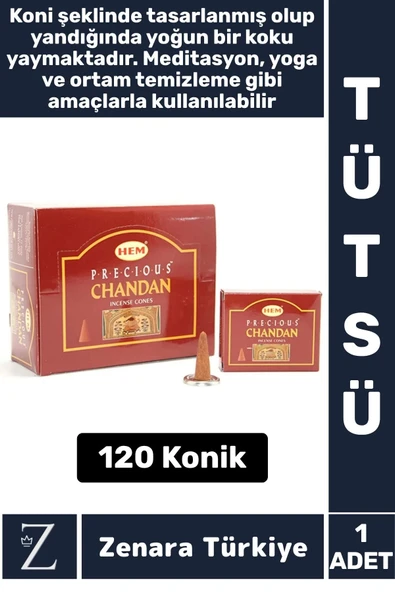 Rahatlama Arınma Dinginlik Meditasyon Yoga Chakra Pozitif Enerji Hoş Kokulu KONİK TÜTSÜ 120 Adet ürün görseli 1