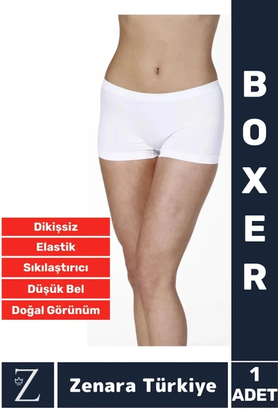 Gündelik İz Göstermez Düşük Bel Vücut Sıkılaştıran İncelten Toparlayan Dikişsiz Bato Boxer Korse ürün görseli 1
