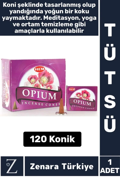 Rahatlama Arınma Dinginlik Meditasyon Yoga Chakra Pozitif Enerji Hoş Kokulu KONİK TÜTSÜ 120 Adet ürün görseli 1