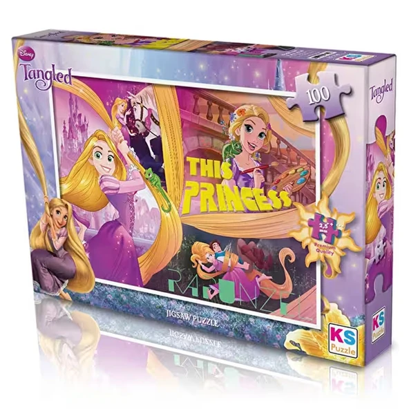 Ks Games Puzzle 100 Parça Tangled Puzzle ürün görseli 1